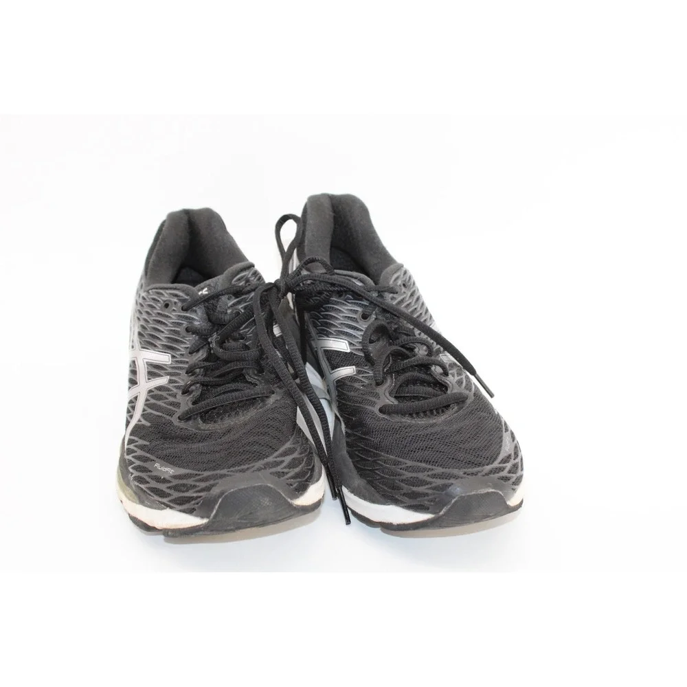 ASICS Women's Gel-Nimbus 18 Size 9 Black and Silver Running Shoe Walking